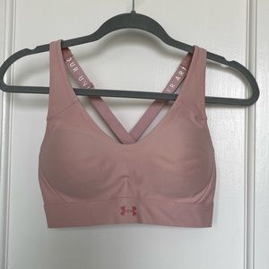 Pink Under Armour Sports Bra